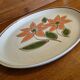 Round serving dish vintage Faïence from Lunéville St Clément 1970s Diameter