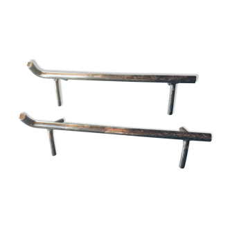 Chenêts minimalistes  patine ancienne