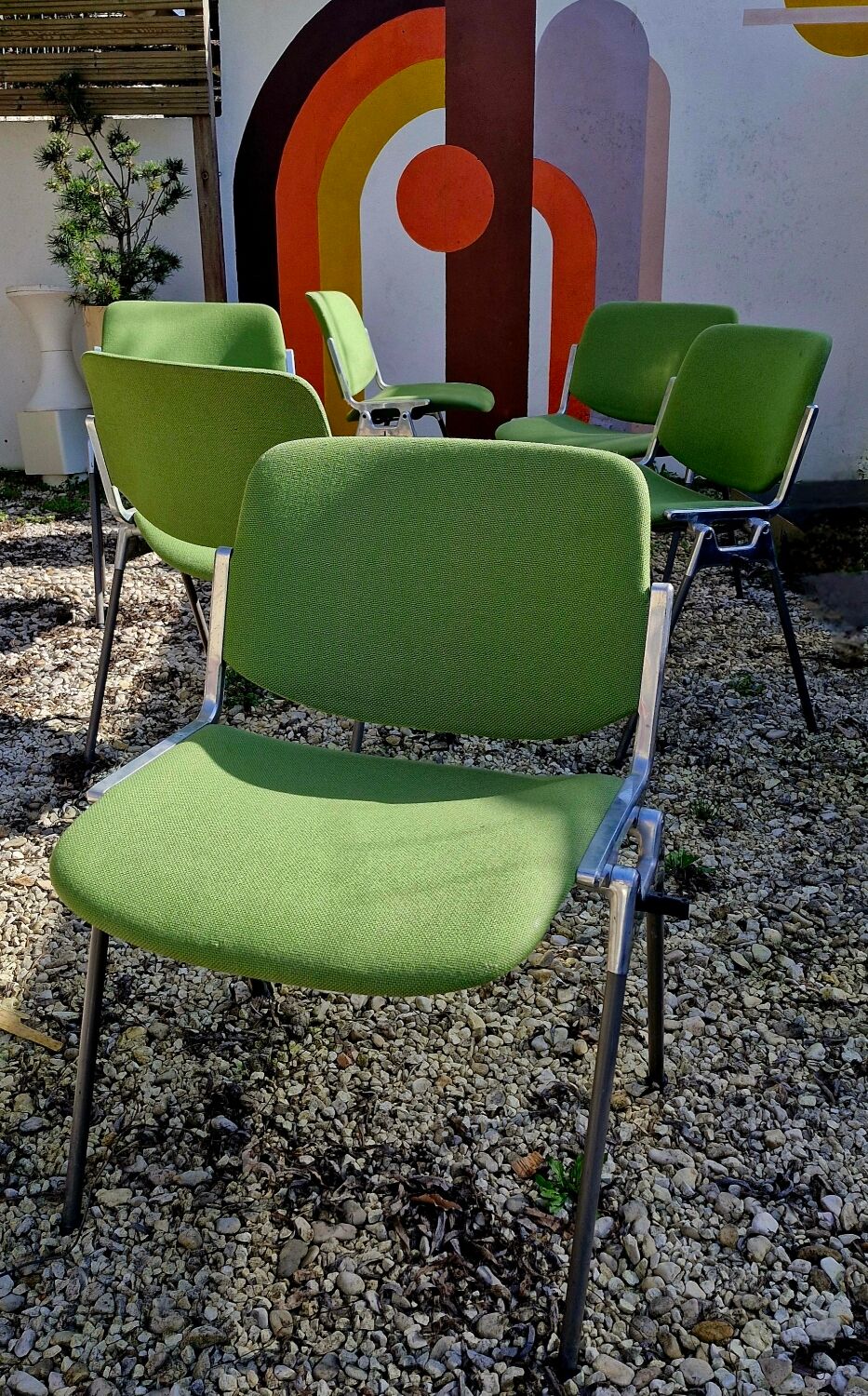 Set de 3 Chaises DSC 106 Giancarlo Piretti / Anonima Castelli, 1965,70