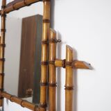 Late 19th century faux bamboo chest of drawers in pichepin