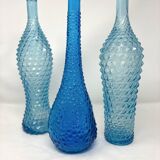 Ensemble de bouteilles bleues Empoli