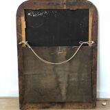 Miroir Louis Philippe noir mat ancien