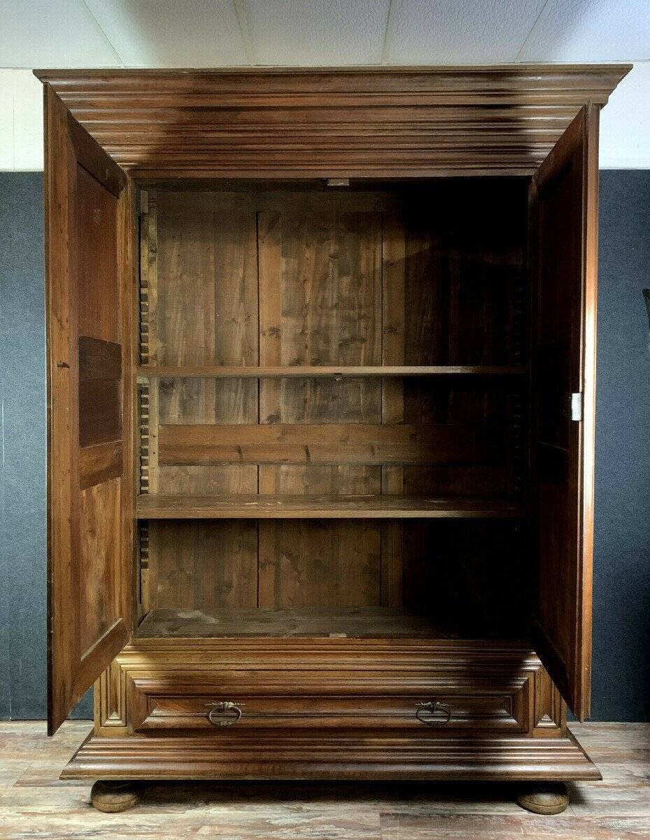 Armoire Bourguignonne époque Louis XIII A Pointes De Diamant