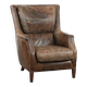 Very comfortable vintage cow leather armchair with character