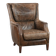 Very comfortable vintage cow leather armchair with character