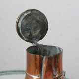 Coquemar ancien, pichet, cuivre ancien, 19eme