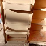 Two-door metal cabinet art deco