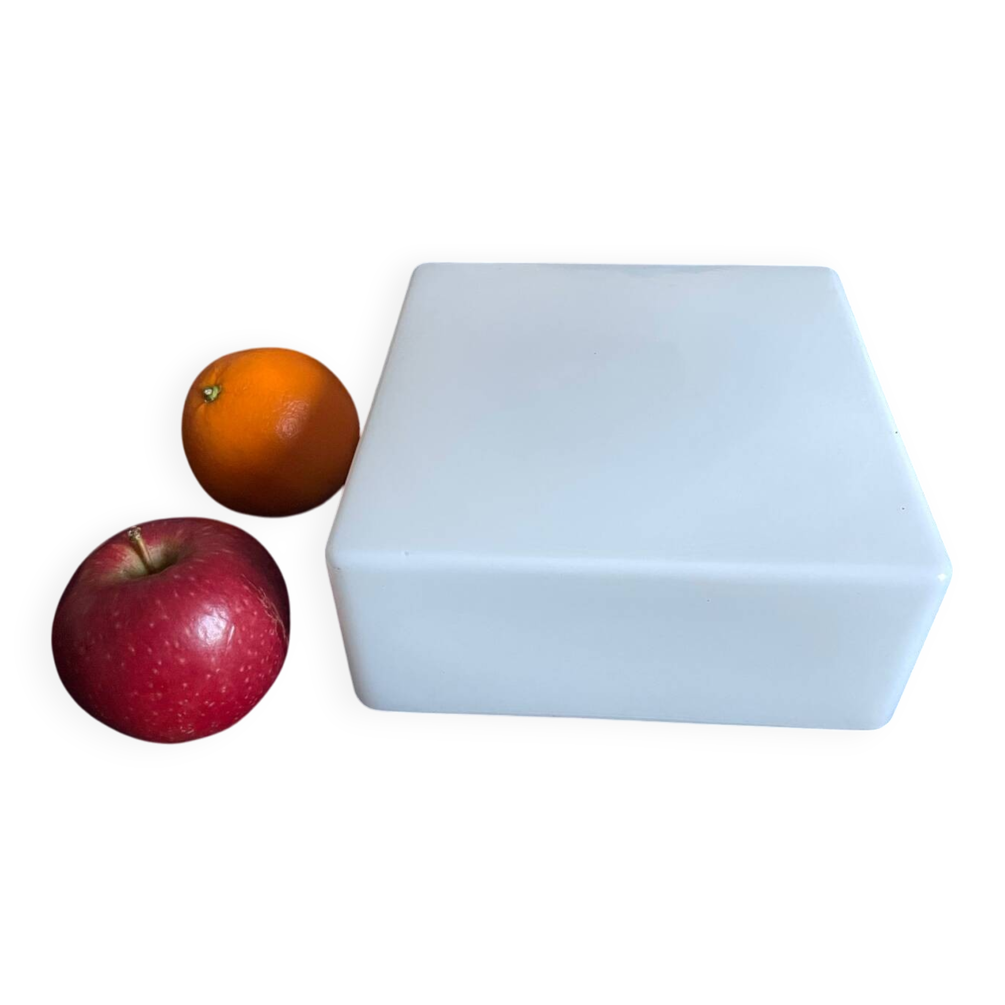 Opaline square perfect wall light or ceiling light