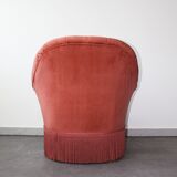 Upholstered toad armchair, 1970