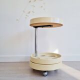 Rolling bar - vintage yellow design serving trolley