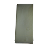 Cotton sheet evc his days and two handmade monograms R and Q