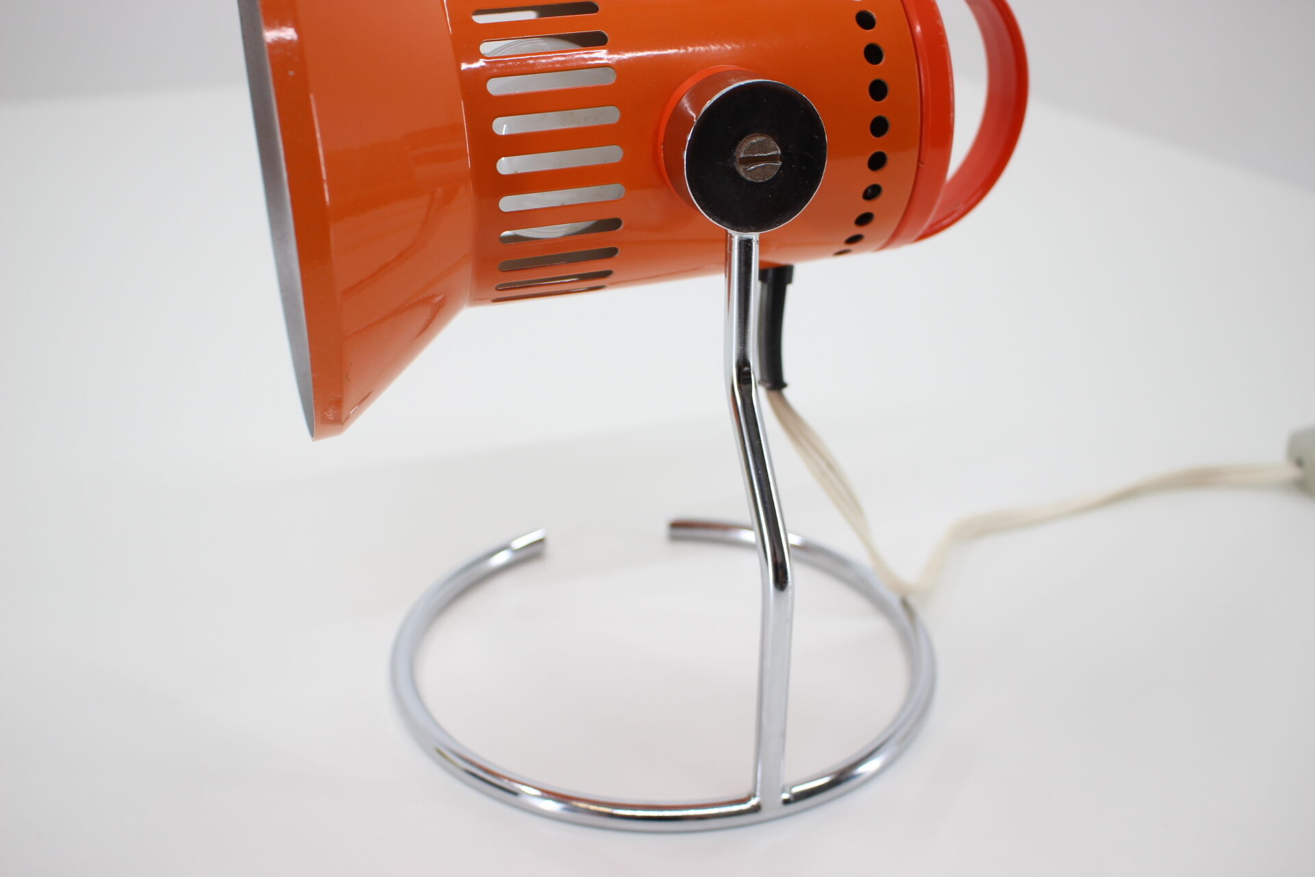 1970s Adjustable Orange Table Lamp, Czechoslovakia