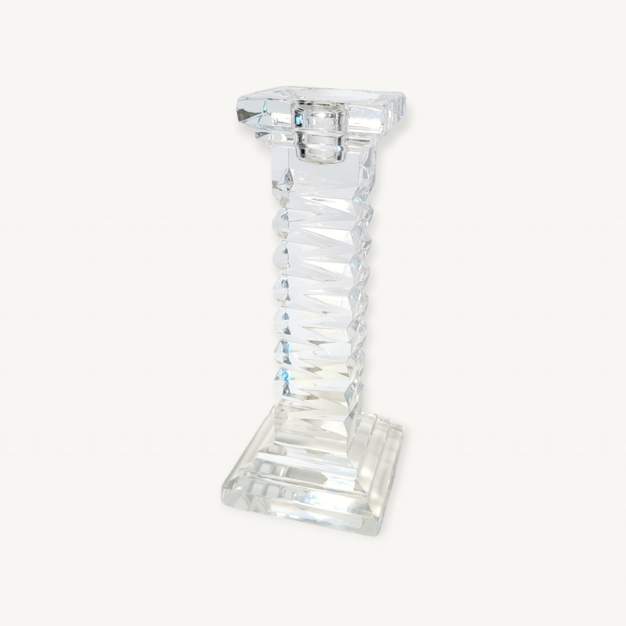 Bohemian crystal candle holder