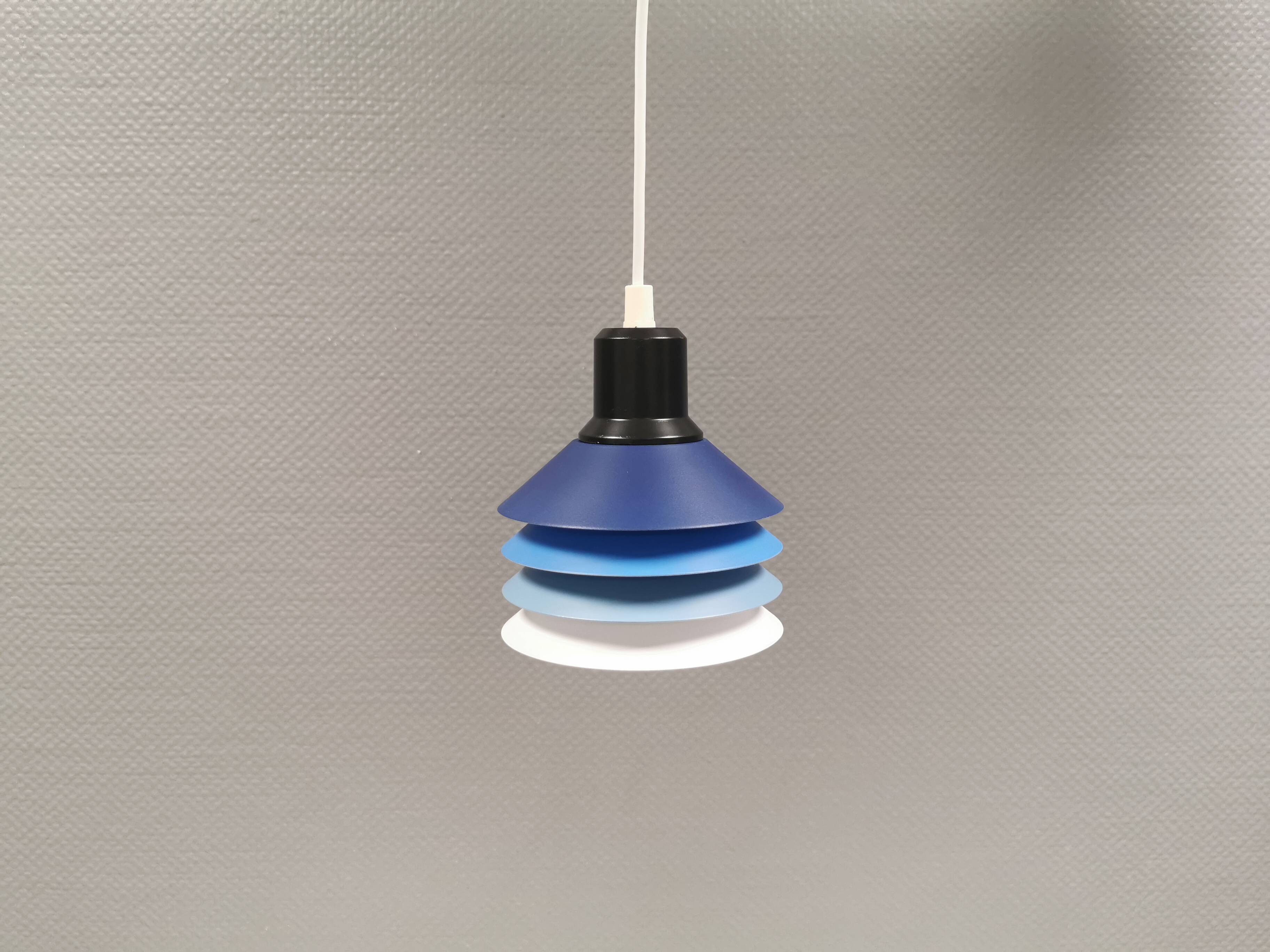 Hanging lamp model Siam with 4 layers of shades. Denmark 1980s