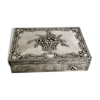 Louis XVI style silver box