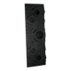 Wall sculpture, wood and black coating, late 1970s