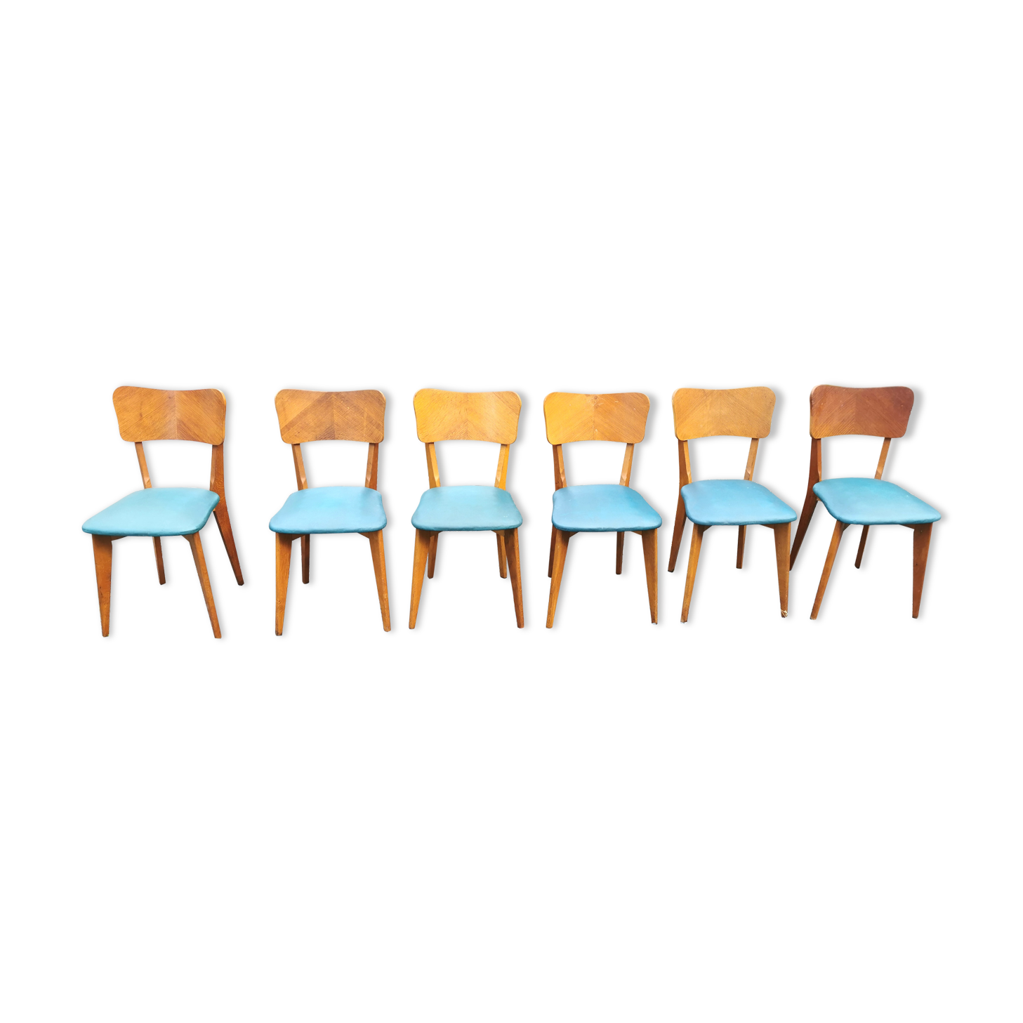 Set 6 vintage chairs