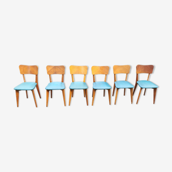 Set 6 vintage chairs