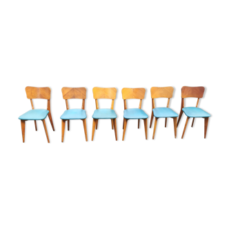 Set 6 vintage chairs