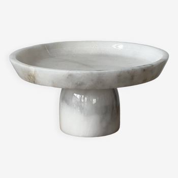 Marble pedestal dish