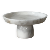 Marble pedestal dish