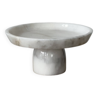 Marble pedestal dish