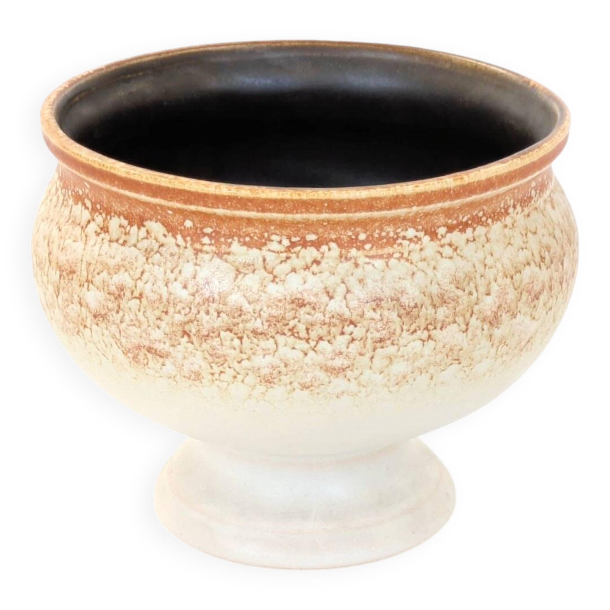 Vintage VEB Haldensleben flowerpot on stand, East Germany, 1960s