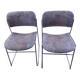 2 60s David Rowland sleigh chairs
