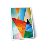 Acrylic constructivist painting