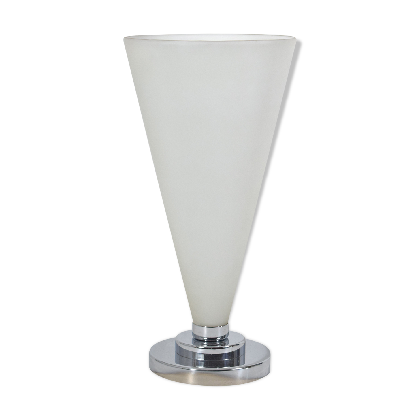 Georges Mathias lamp, chrome glass