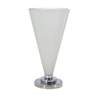 Georges Mathias lamp, chrome glass