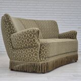1960s, Danish "Banan" 3 seater sofa, original condition, velour.