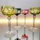 Box of 4 Val Saint Lambert "Berncastel" no. 204 Roemer glass – Belgium 1905