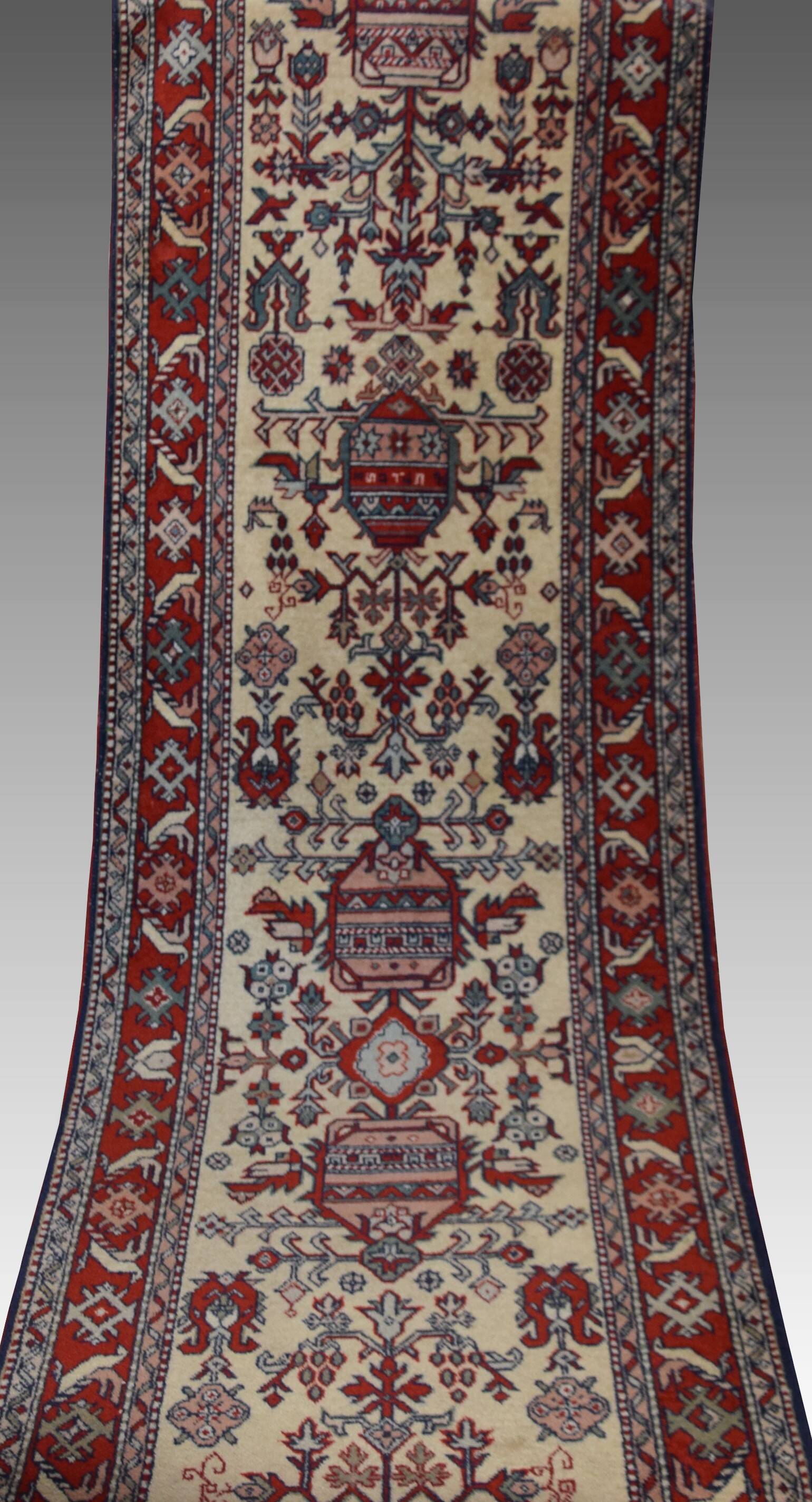 Tapis d'Orient Caucase Kazak Urss : 0.80 X 3.50 Mètres