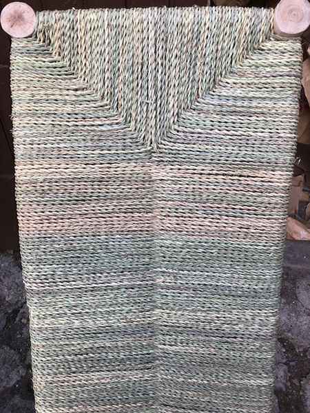 Traditional bench in doum and wood