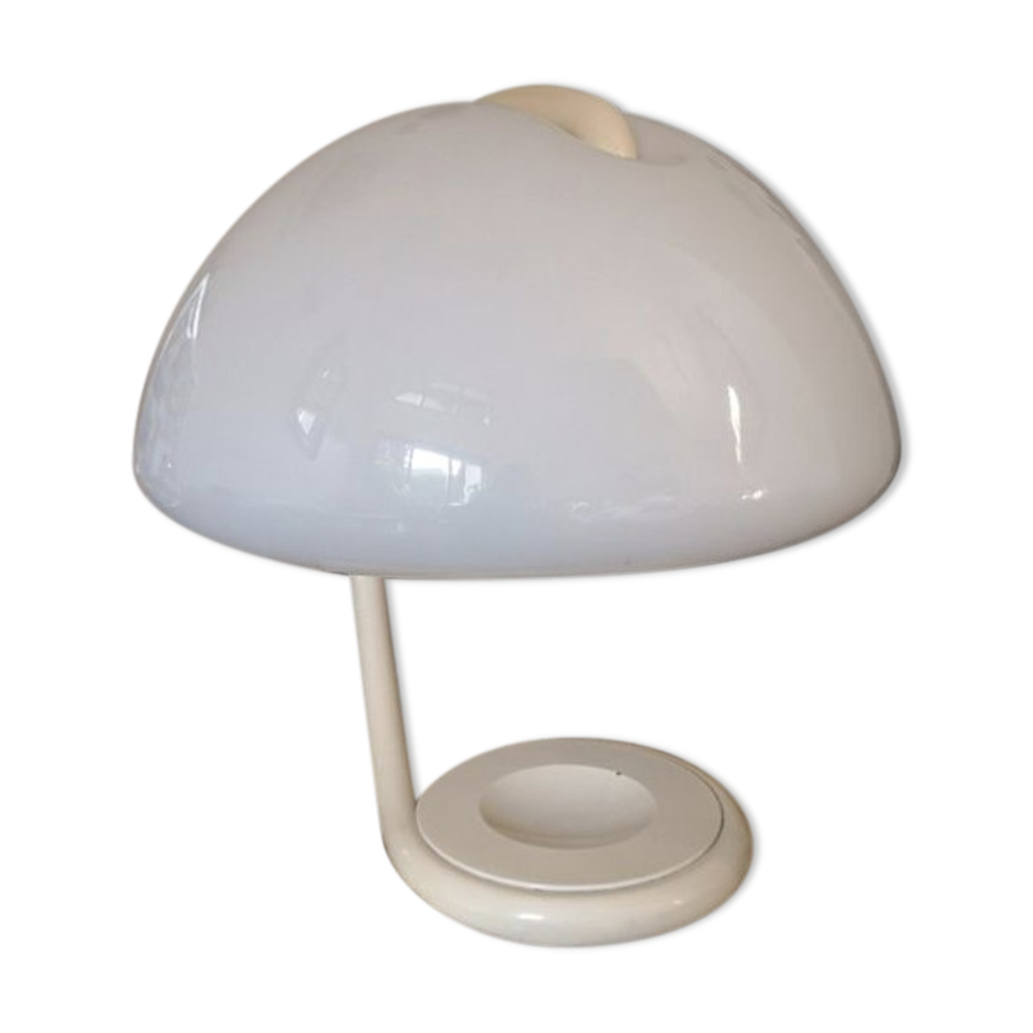 Table lamp Serpente by Elio Martinelli ed. Martinelli Luce white 60s