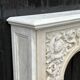 Cheminée en marbre blanc de carrare vers 1880