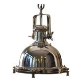 Nickel pendant light, industrial style