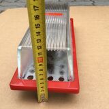 Vintage Elektrosvit industrial wall ceiling lamp glass garage emergency 70s