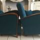 Paire de fauteuils club art déco 1920 velours