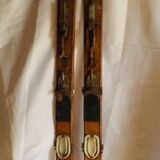 Vintage Rossignol ski pair