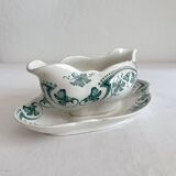 Antique ironware sauce boat "Lucy" KG Lunéville circa 1900