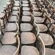 Set of 40 old beech bistro chairs