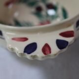 Ceramic eared bowl signed HB Quimper