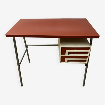 Petit bureau 1960? Bois métal et plastique