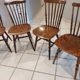 Set of 4 Baumann bistro chairs from the 1970s