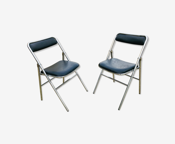Chaises pliantes années 70