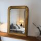 Louis-Philippe gilded mirror with mercury glass 89x65cm