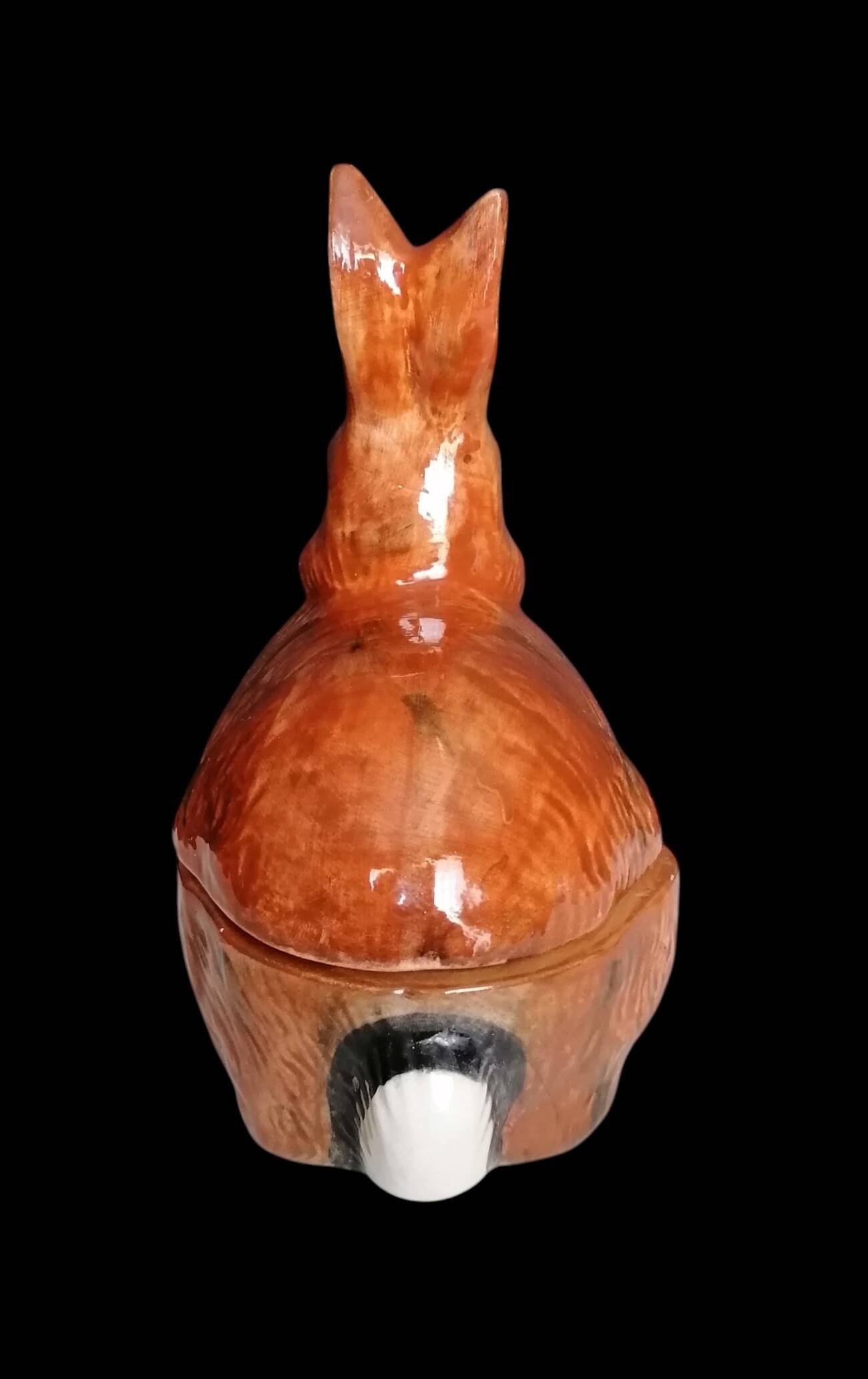 Zoomorphic majolica terrine from Portugal rabbit