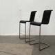 Tabourets de bar cantilever allemands vintage B30 avec coussins en cuir de Tecta et Jean Prouvé, lot de 2